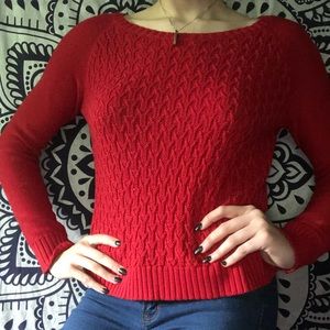 Aeropostale Red Knit Sweater 😍❤️